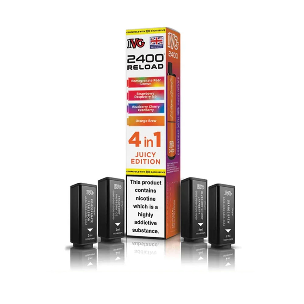 IVG 2400 Reload 4 in 1 Prefilled Pods - Juicy Edition