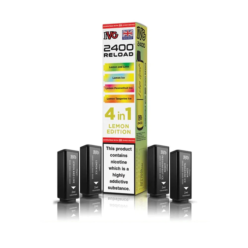 IVG 2400 Reload 4 in 1 Prefilled Pods- Lemon Edition