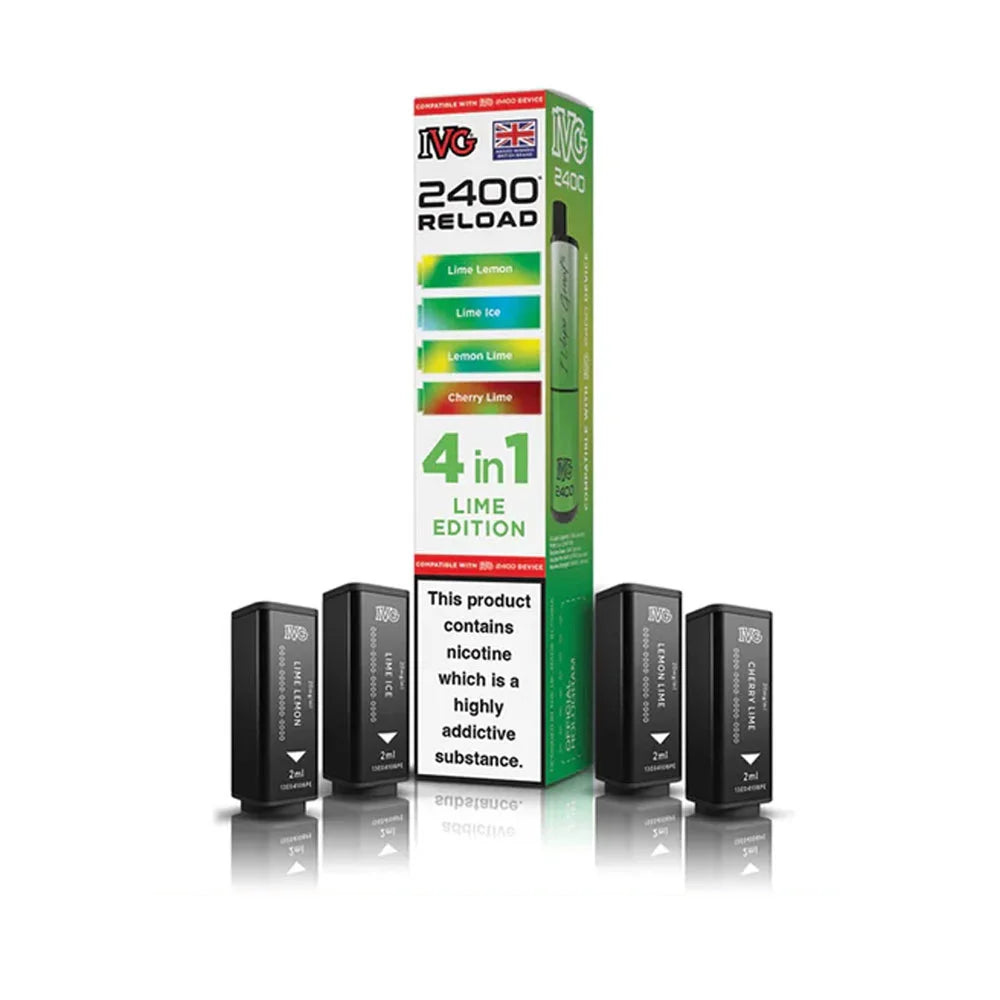 IVG 2400 Reload 4 in 1 Prefilled Pods - Lime Edition