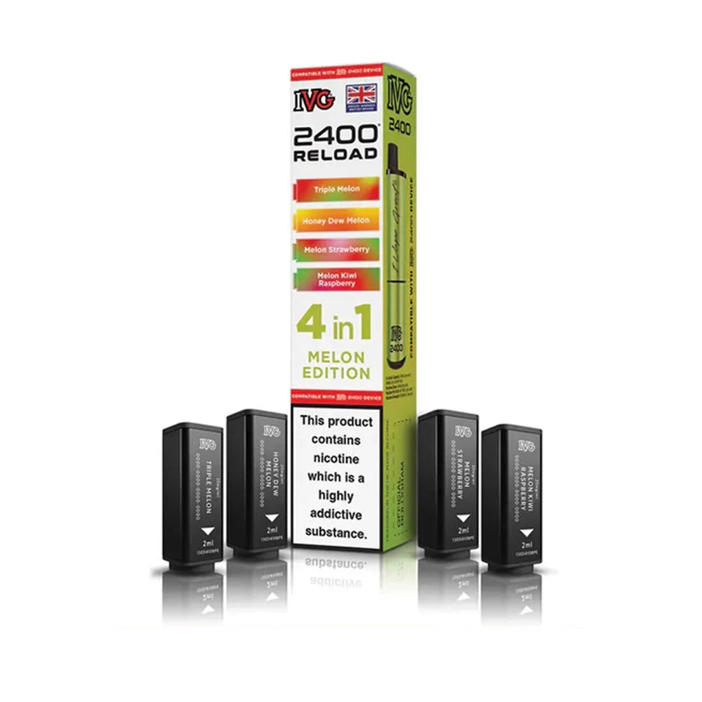 IVG 2400 Reload 4 in 1 Prefilled Pods - Melon Edition