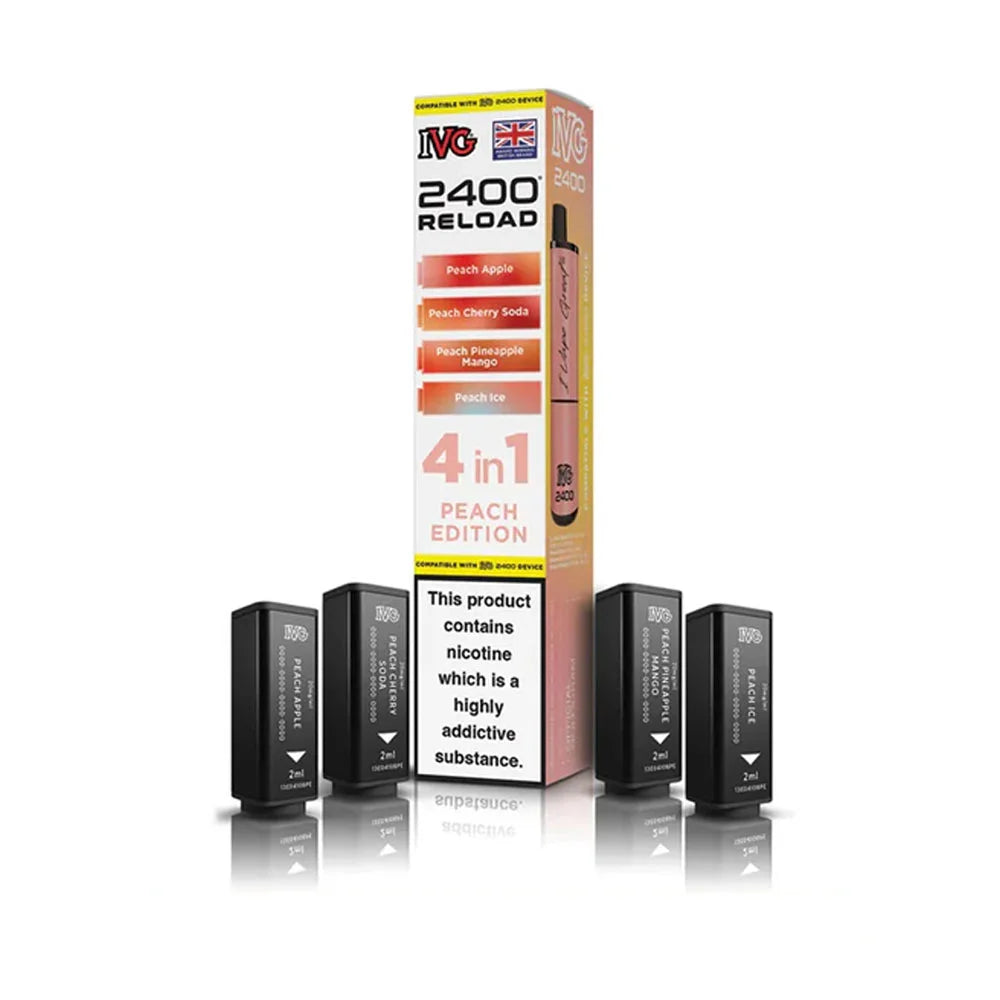 IVG 2400 Reload 4 in 1 Prefilled Pods - Peach Edition