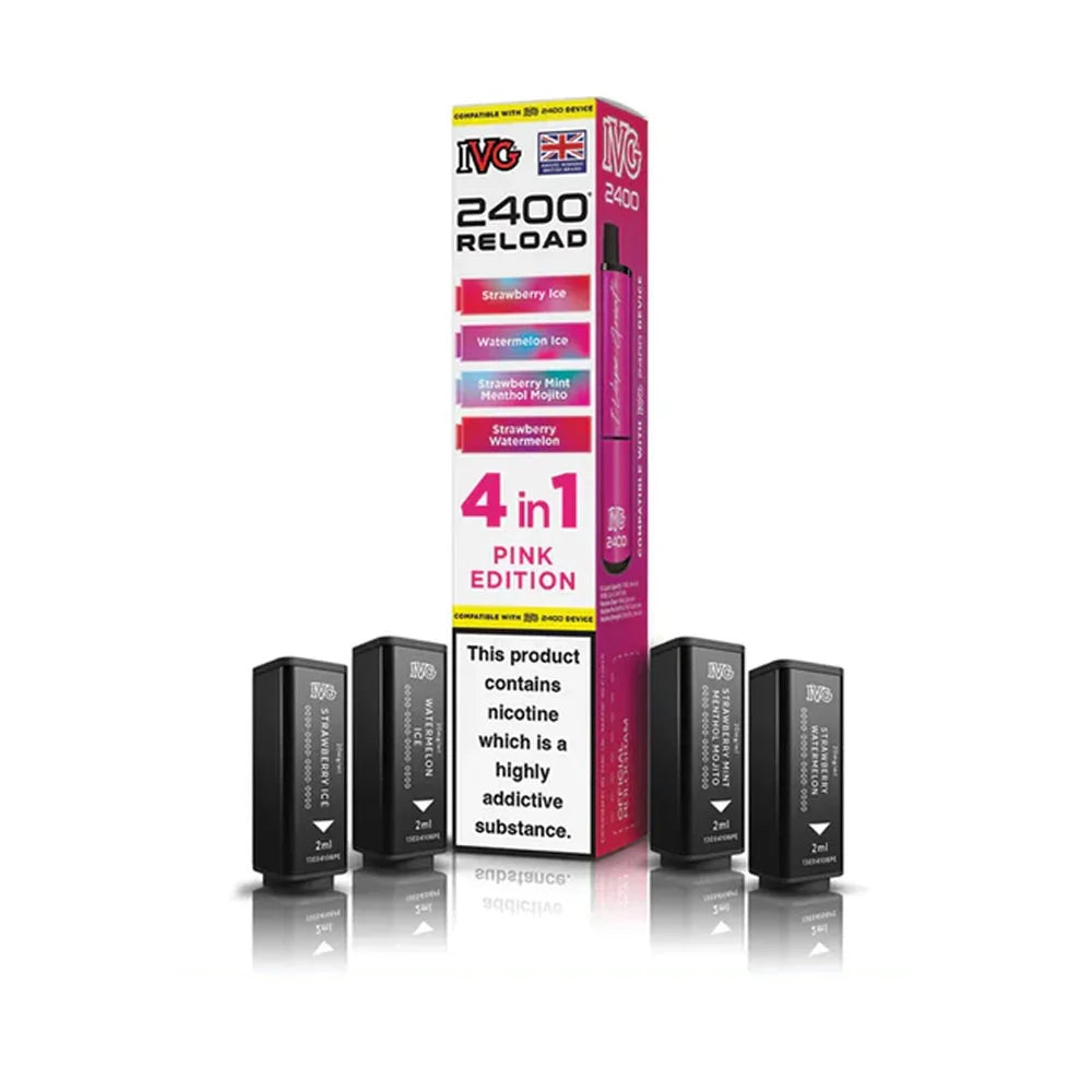 IVG 2400 Reload 4 in 1 Prefilled Pods - Pink Edition