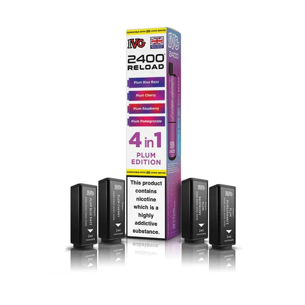 IVG 2400 Reload 4 in 1 Prefilled Pods - Plum Edition