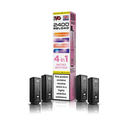 IVG 2400 Reload 4 in 1 Prefilled Pods - Retro Edition