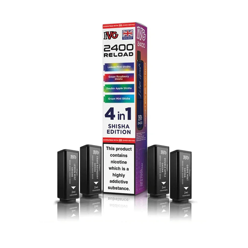 IVG 2400 Reload 4 in 1 Prefilled Pods - Shisha Edition