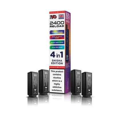 IVG 2400 Reload 4 in 1 Prefilled Pods - Shisha Edition