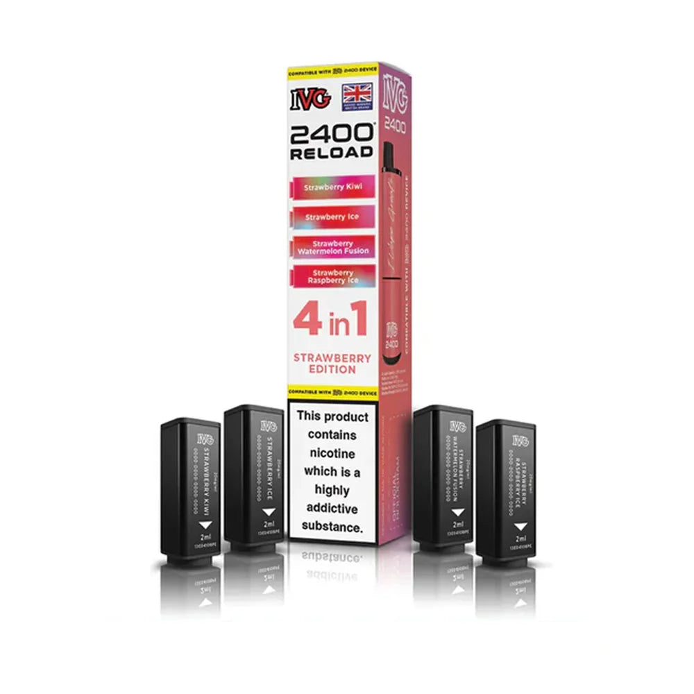 IVG 2400 Reload 4 in 1 Prefilled Pods - Strawberry Edition