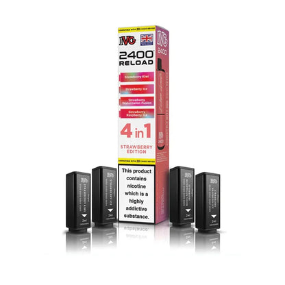 IVG 2400 Reload 4 in 1 Prefilled Pods - Strawberry Edition