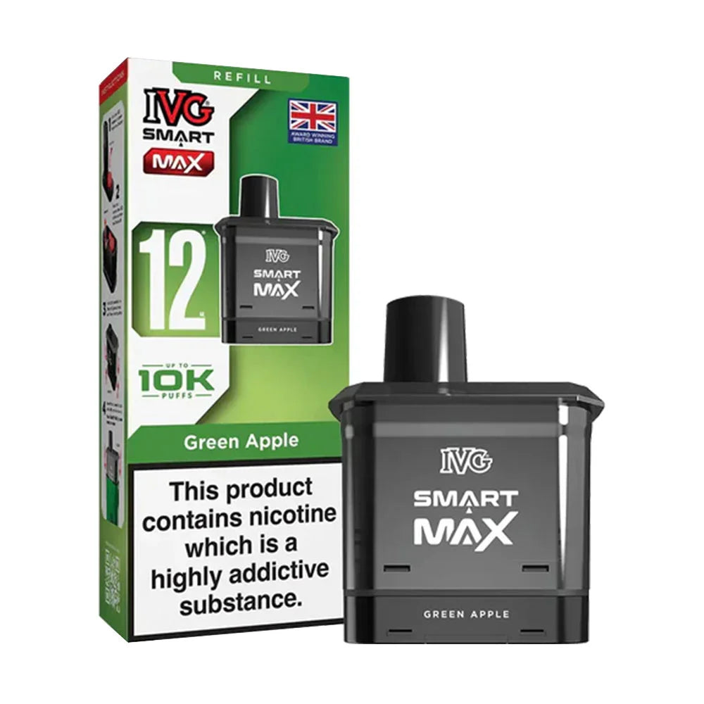 IVG Smart Max 10K Prefilled Pods - Green Apple