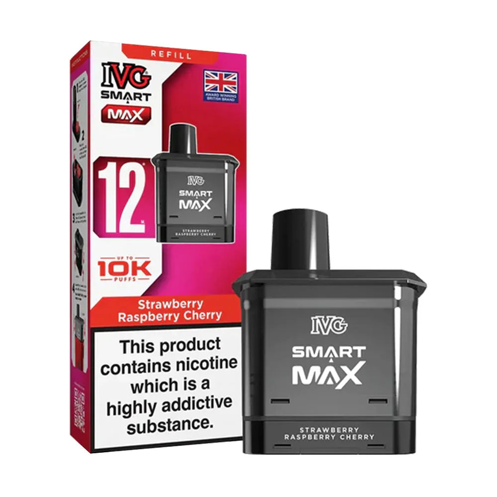 IVG Smart Max 10K Prefilled Pods - Strawberry Raspberry Cherry
