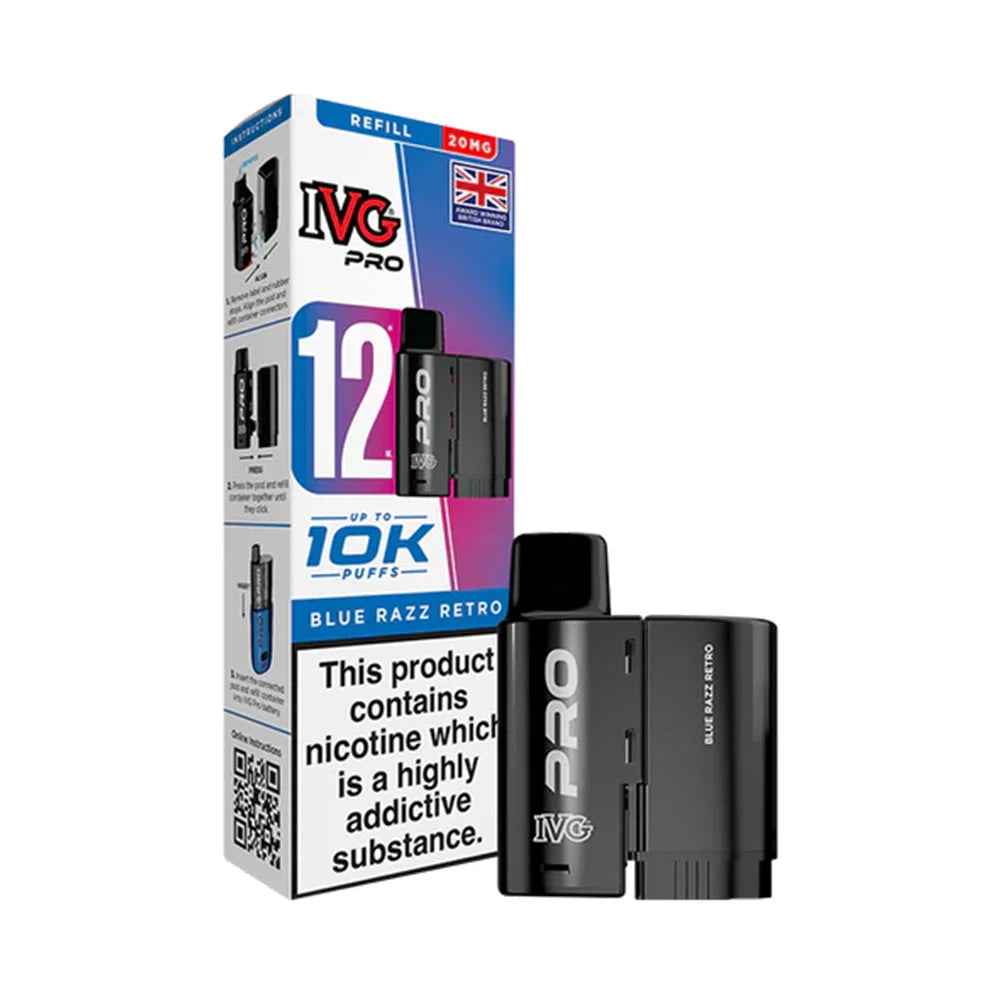 IVG Pro 12 Prefilled Pod - Blue Razz Retro