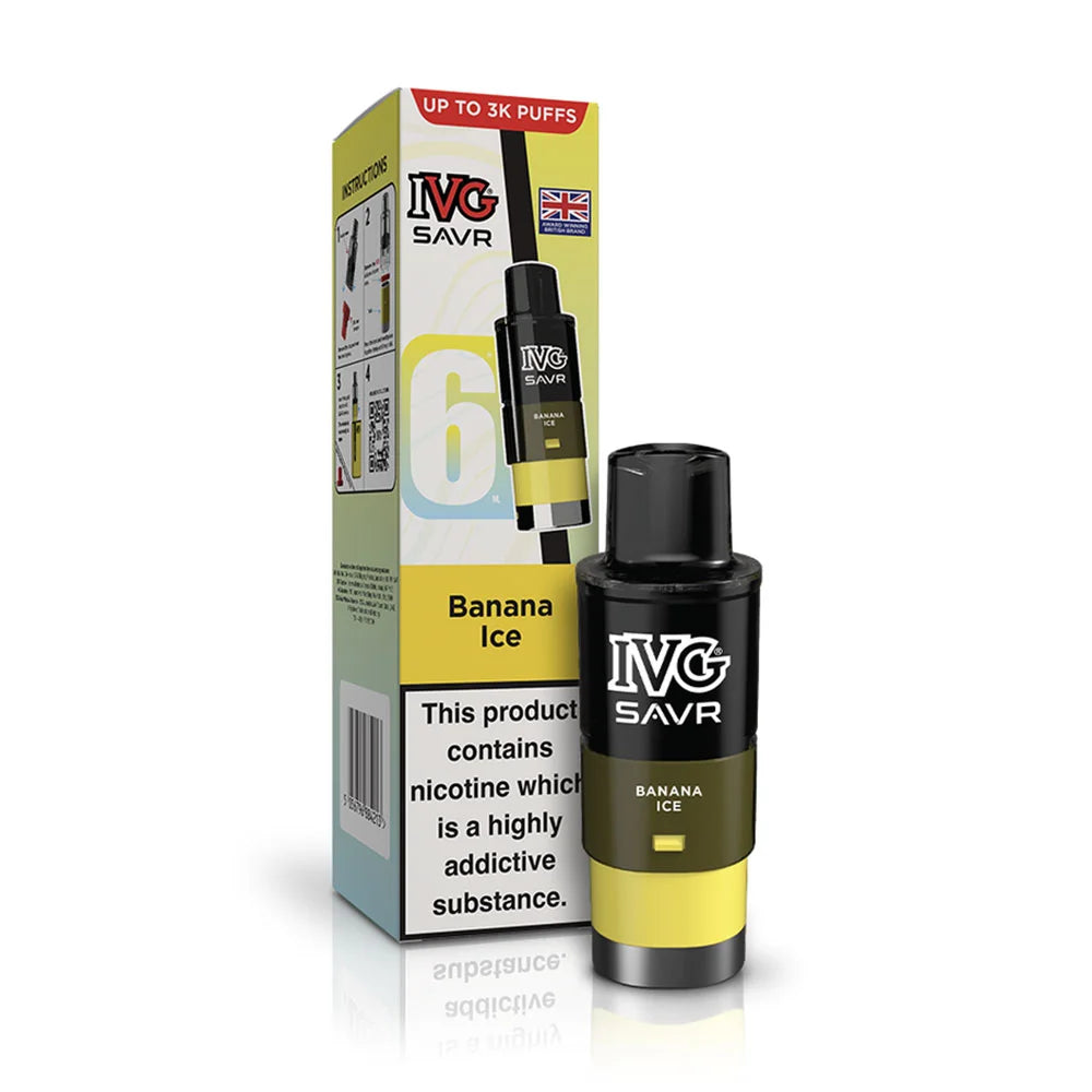 IVG SAVR Prefilled Pods - Banana Ice