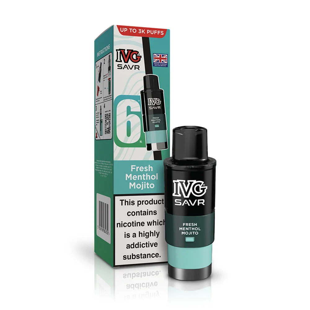 IVG SAVR Prefilled Pods - Fresh Menthol Mojito