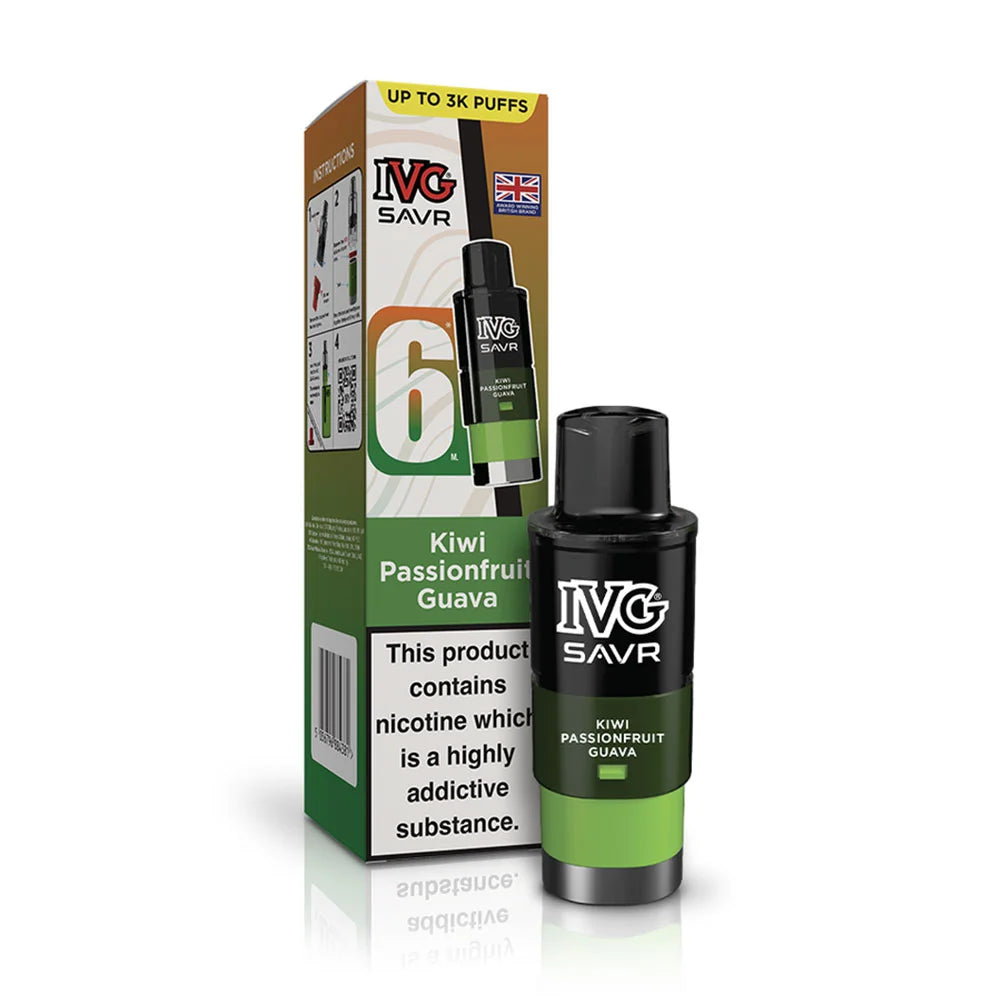 IVG SAVR Prefilled Pods - Kiwi Passionfruit Guava