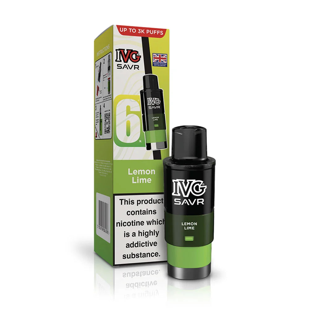 IVG SAVR Prefilled Pods - Lemon Lime