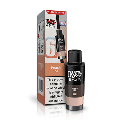 IVG SAVR Prefilled Pods - Peach Ice