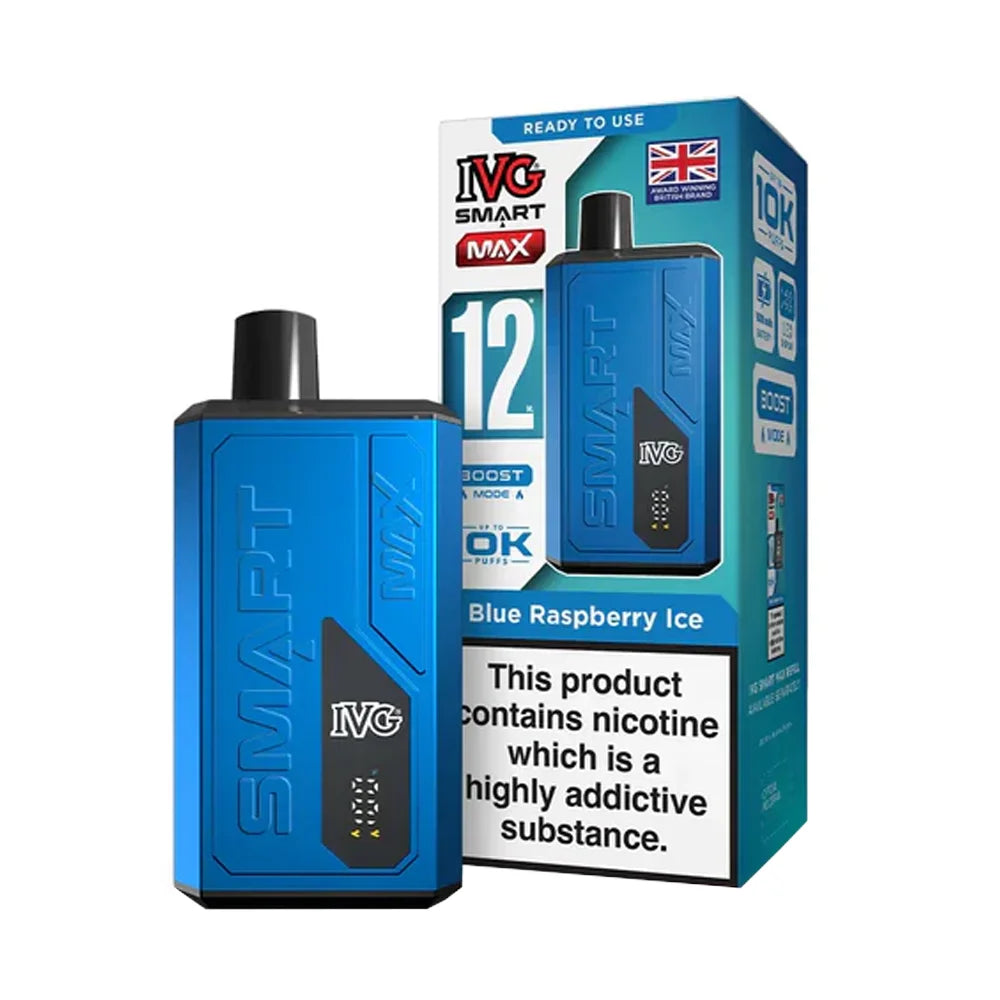 IVG Smart Max 10K Puffs Disposable Vape - Blue Raspberry Ice