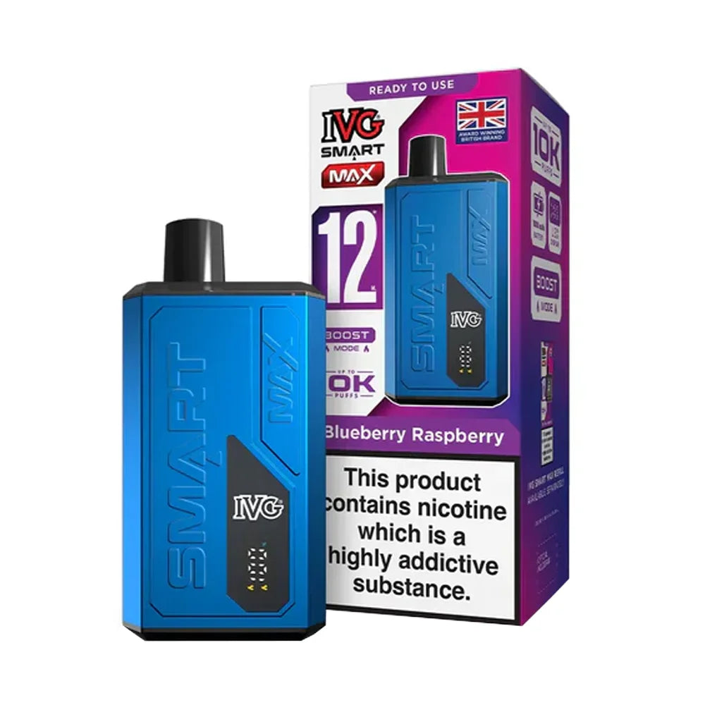 IVG Smart Max 10K Puffs Disposable Vape - Blueberry Raspberry
