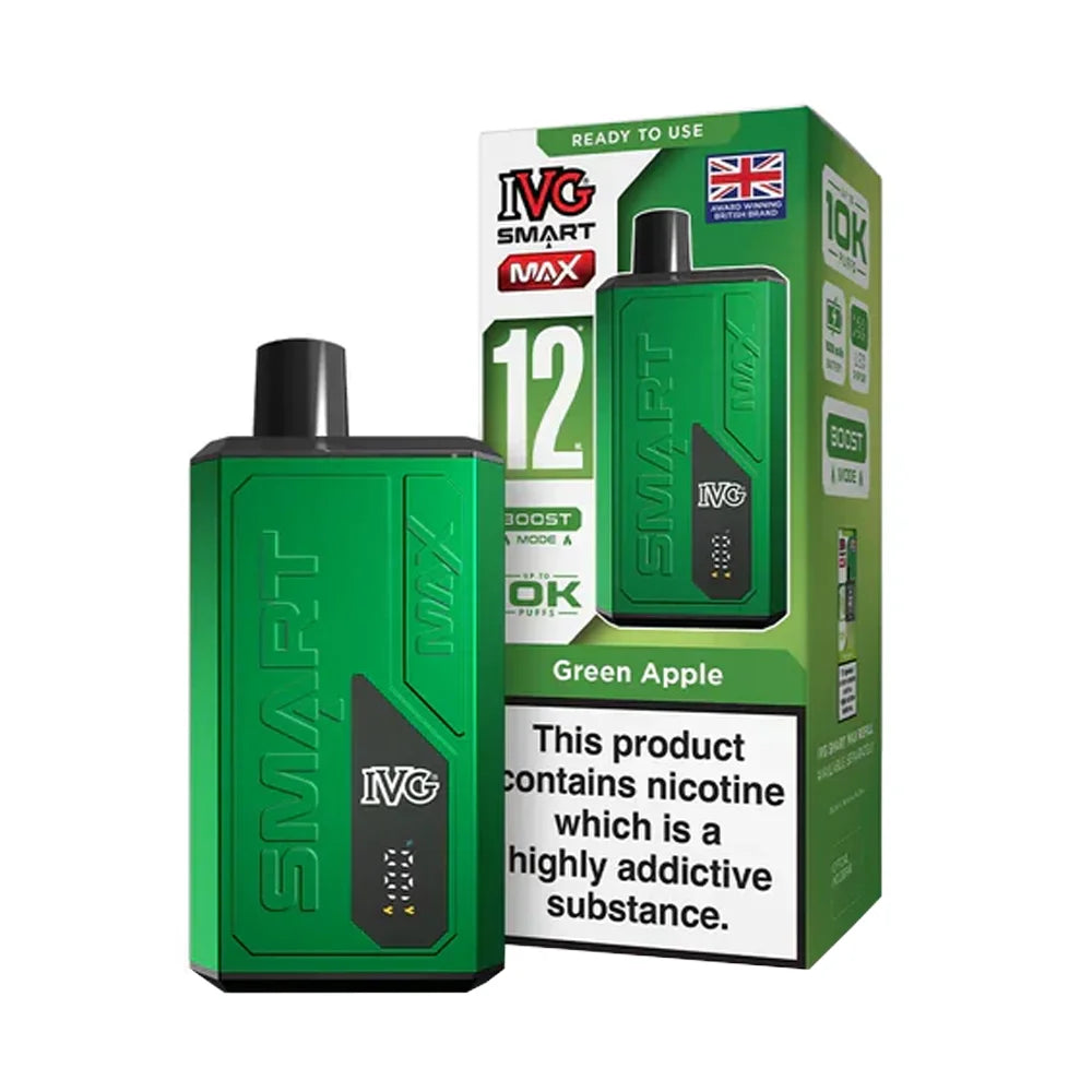 IVG Smart Max 10K Puffs Disposable Vape - Green Apple