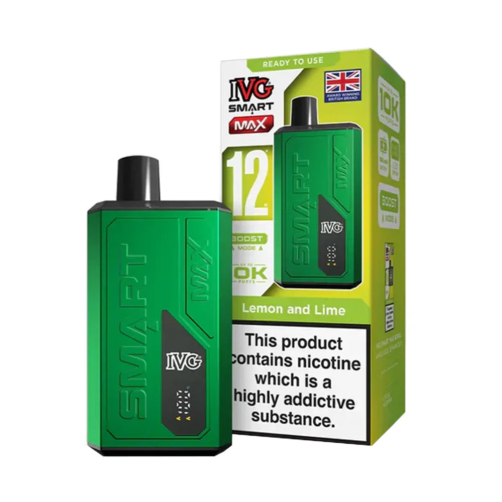 IVG Smart Max 10K Puffs Disposable Vape - Lemon & Lime