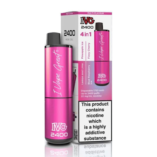 4 in 1 Special Edition IVG 2400 Disposable Vape