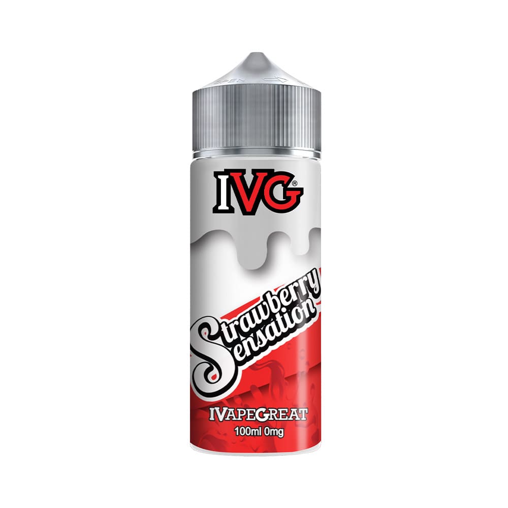 IVG Strawberry Sensation 120ml Shortfill E Liquid