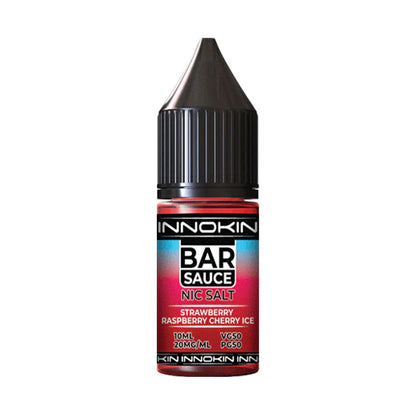 Innokin Bar Sauce 10ml Nic Salt E Liquid - Strawberry Raspberry Cherry Ice