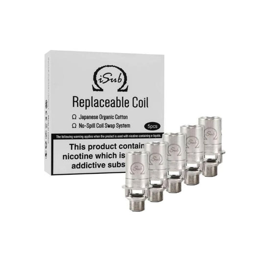 Innokin iSub Coils 5 Pack, 0.2 - 2 ohm resistance