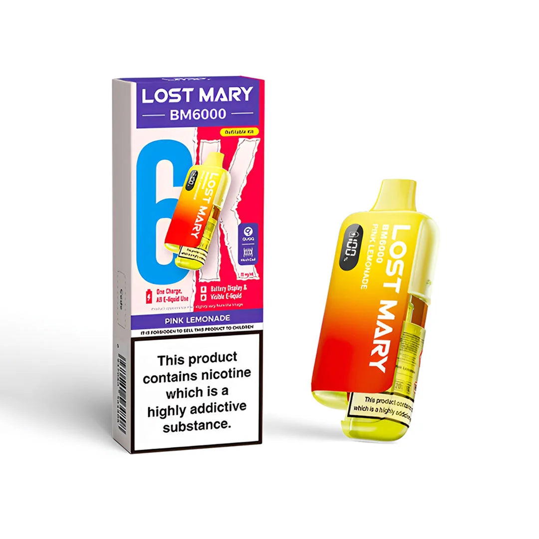 Inside the Box Lost Mary BM6000 Pod Kit Components