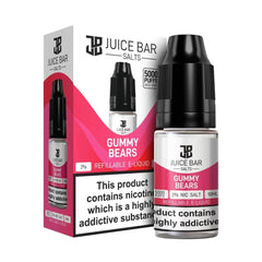Juice Bar 5000 Gummy Candy 10ml Nic Salt E LiquidJuice Bar 5000 Gummy Bear 10ml Nic Salt E Liquid
