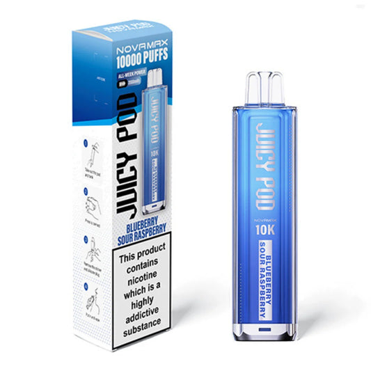 Juicy Pod Novamax 10K Prefilled Pod Kit - Blueberry Sour Raspberry