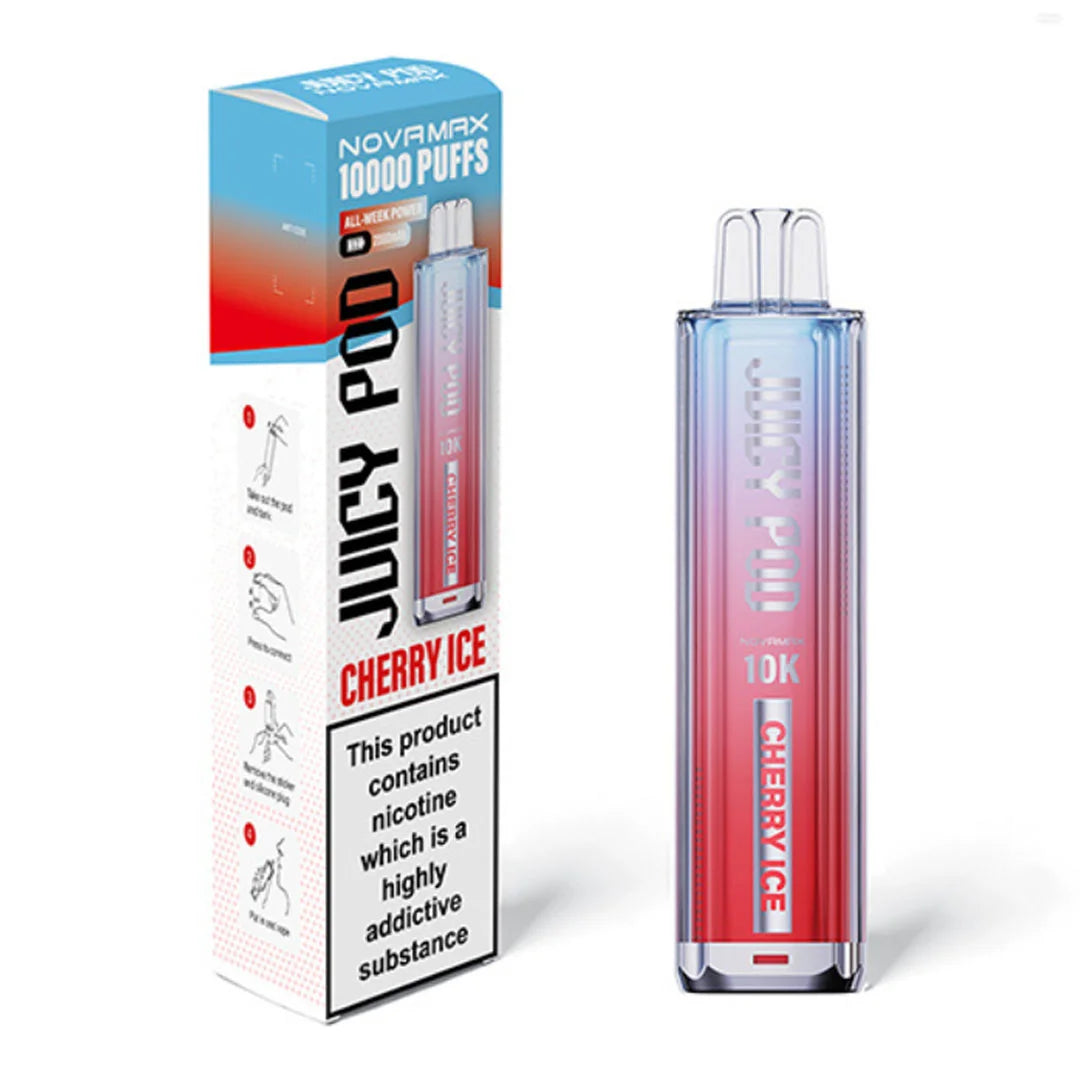 Juicy Pod Novamax 10K Prefilled Pod Kit - Cherry Ice