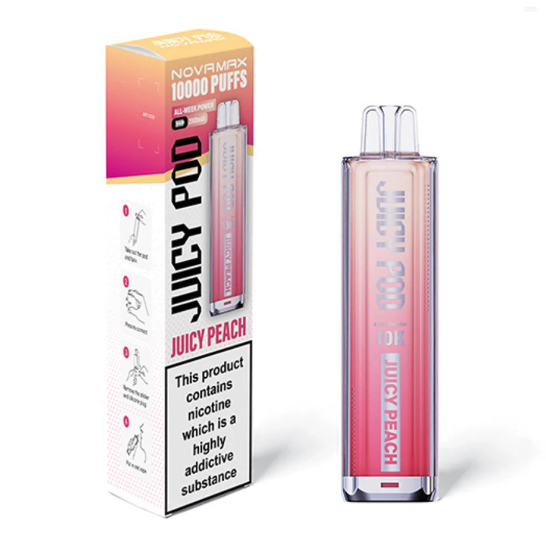 Juicy Pod Novamax 10K Prefilled Pod Kit - Juicy Peach