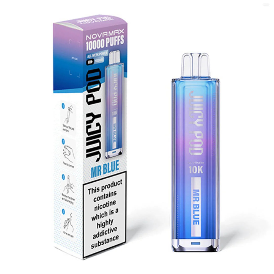 Juicy Pod Novamax 10K Prefilled Pod Kit - Mr Blue