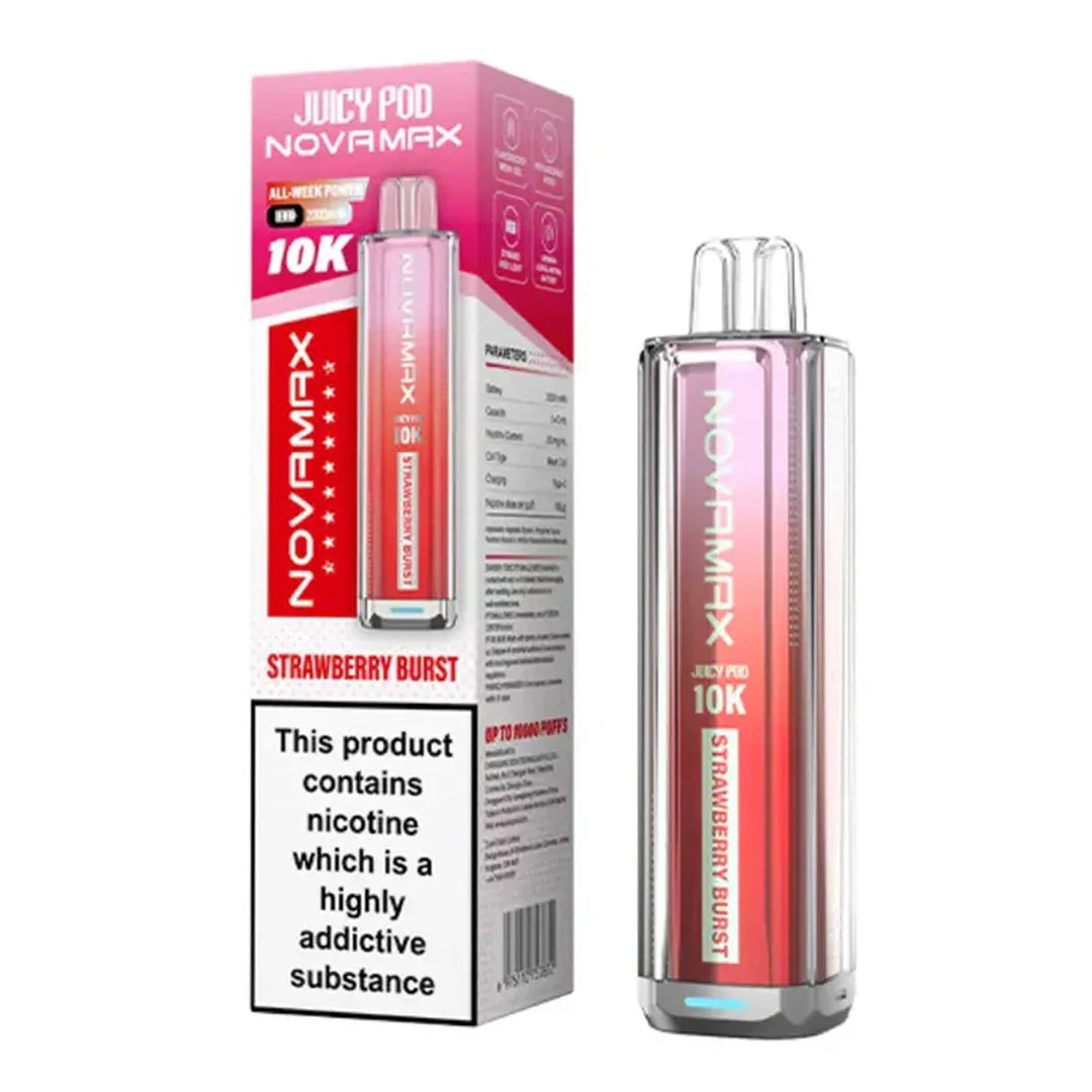 Juicy Pod Novamax 10K Prefilled Pod Kit - Strawberry Burst
