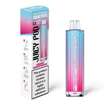 Juicy Pod Novamax 10K Prefilled Pod Kit - Strawberry Raspberry Cherry Ice
