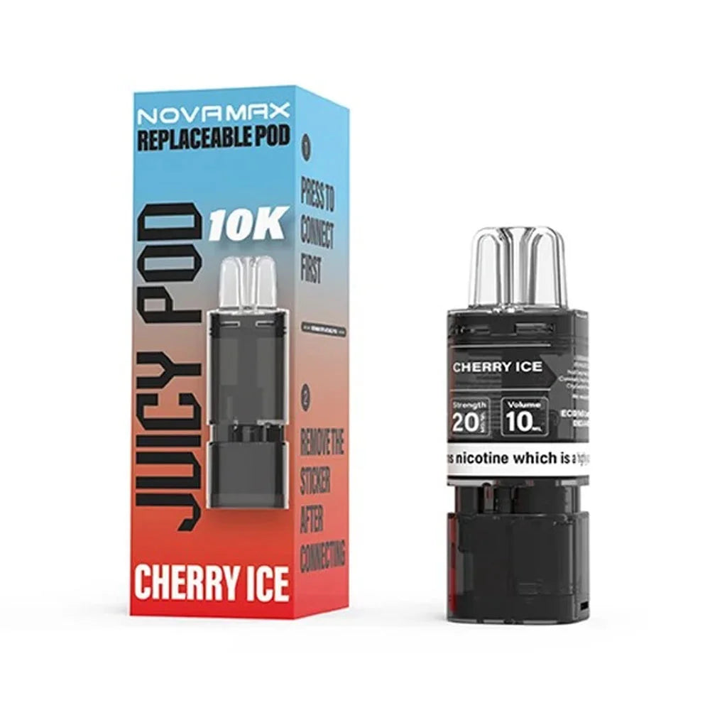 Juicy Pod Novamax 10K Prefilled Pod - Cherry Ice