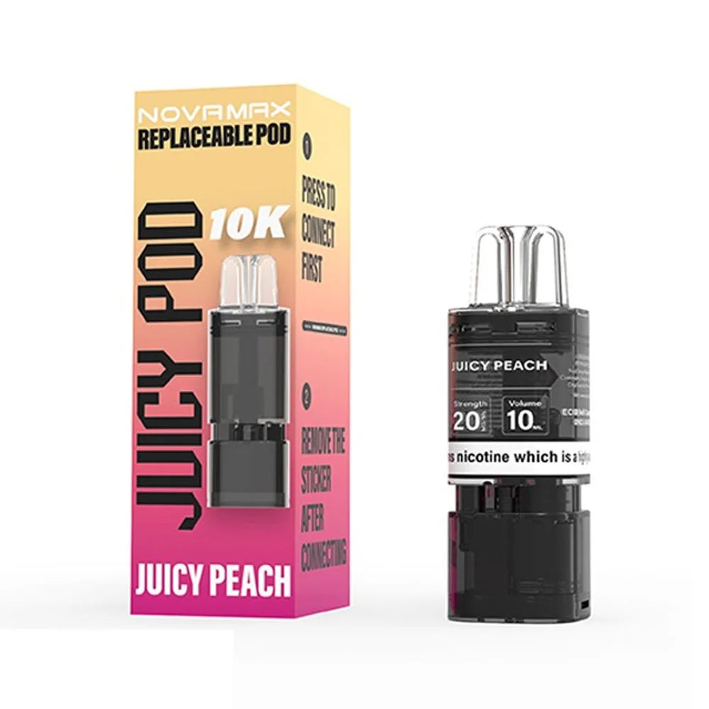 Juicy Pod Novamax 10K Prefilled Pod - Juicy Peach