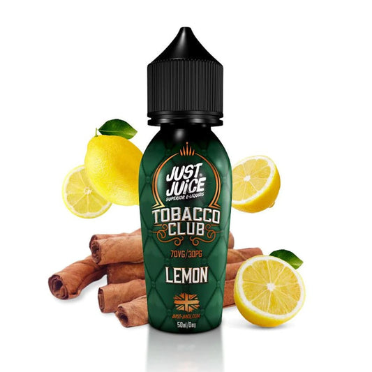 Just Juice Tobacco Club Lemon 50ml Shortfill Eliquid