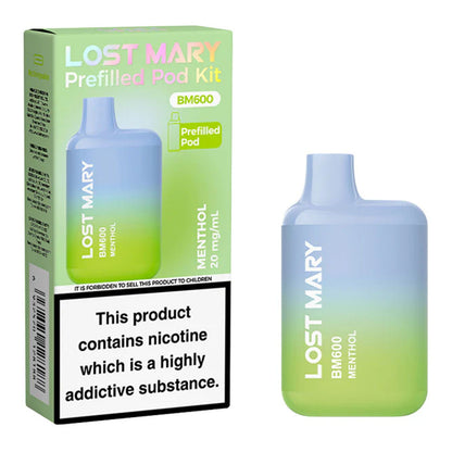 Lost Mary BM600 Prefilled Pod Kit - Menthol