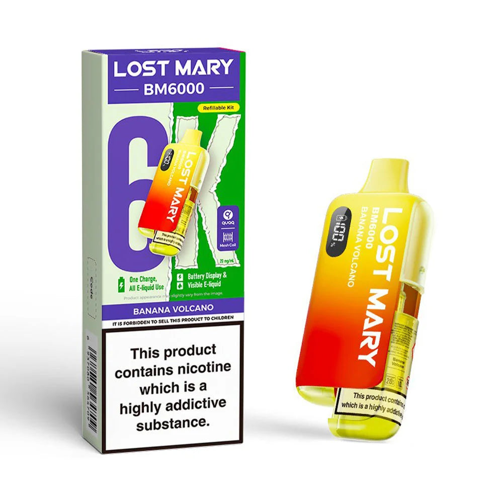 Lost Mary BM6000 Refillable Pod Kit - Banana Volcano