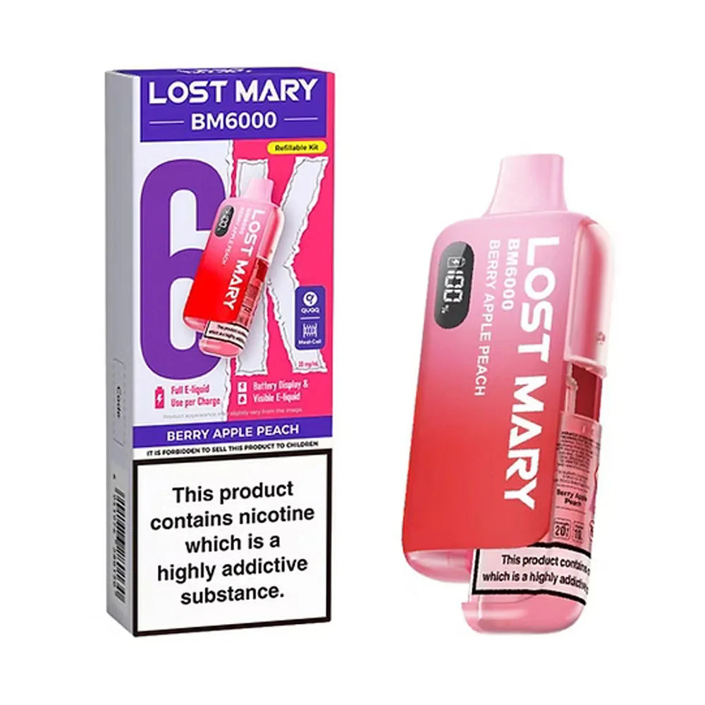 Lost Mary BM6000 Prefilled Pod Kit - Berry Apple Peach