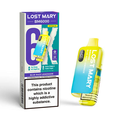 Lost Mary BM6000 Refillable Pod Kit - Blue Razz Lemonade
