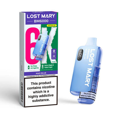 Lost Mary BM6000 Refillable Pod Kit - Mad Blue
