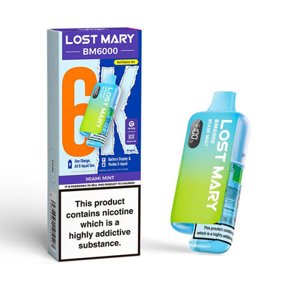Lost Mary BM6000 Refillable Pod Kit - Miami Mint