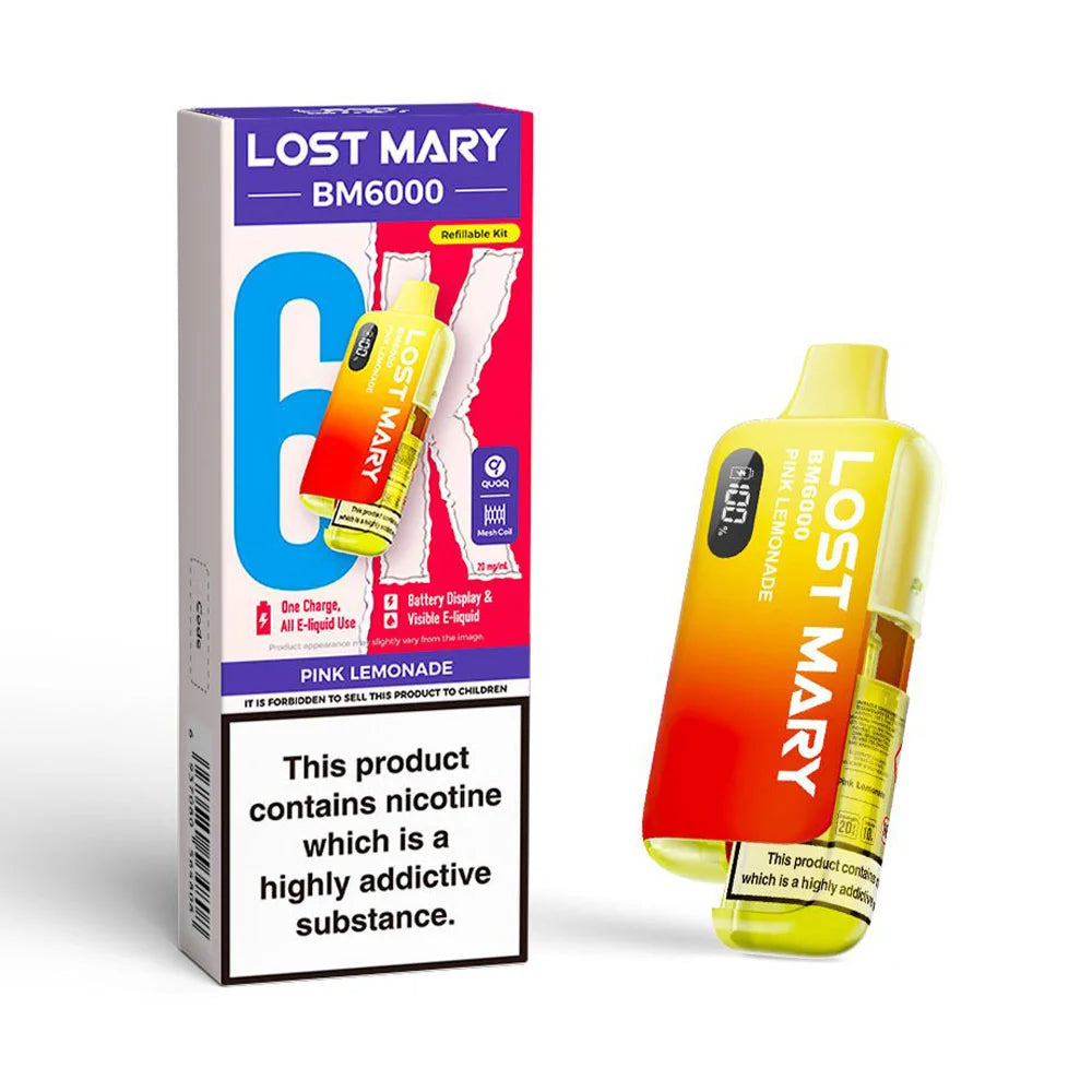 Lost Mary BM6000 Refillable Pod Kit - Pink Lemonade