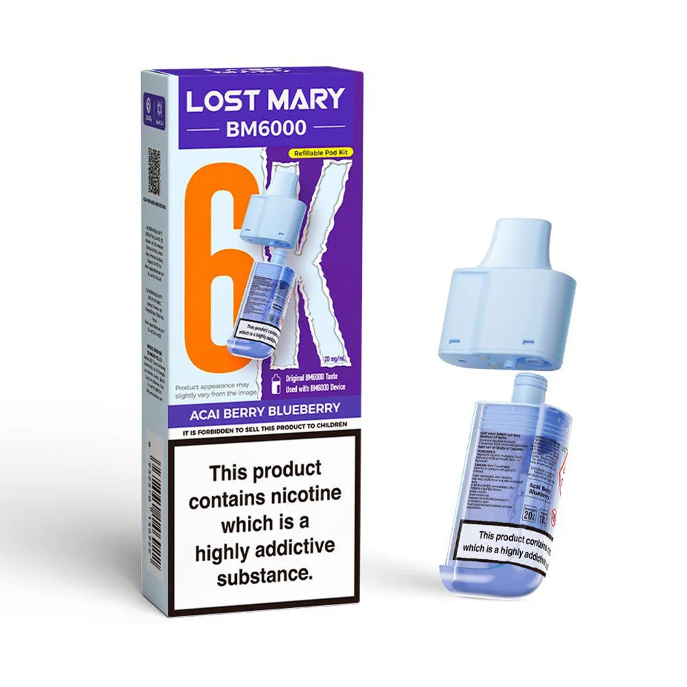 Lost Mary BM6000 Refillable Pod - Acai Berry Blueberry