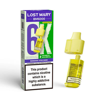 Lost Mary BM6000 Refillable Pod - Banana Volcano