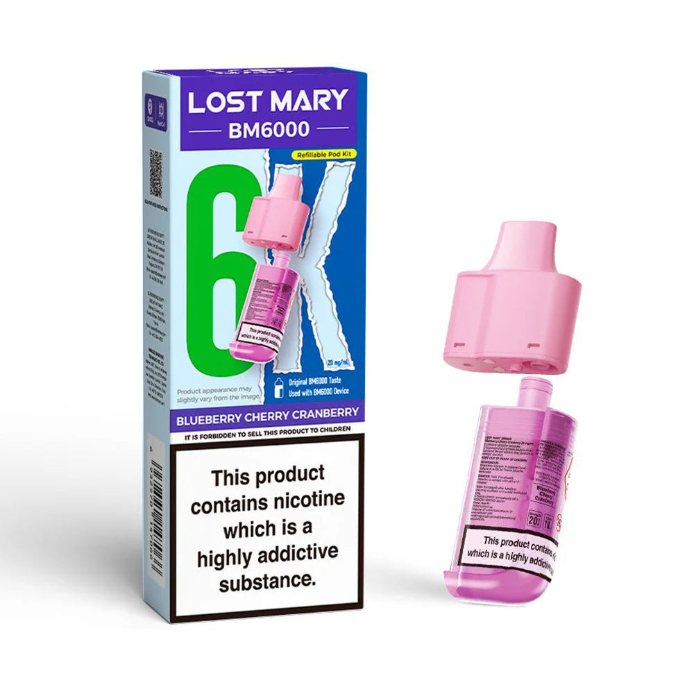 Lost Mary BM6000 Refillable Pod - Blueberry Cherry Cranberry