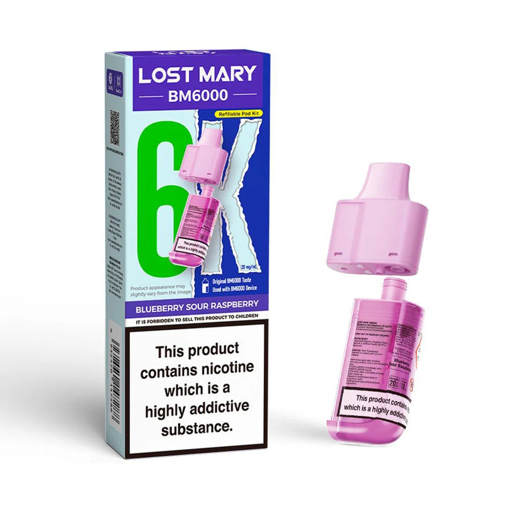 Lost Mary BM6000 Refillable Pod - Blueberry Sour Raspberry